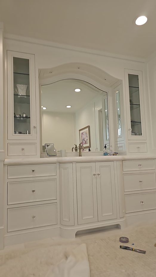 Refinished kitchen cabinetry