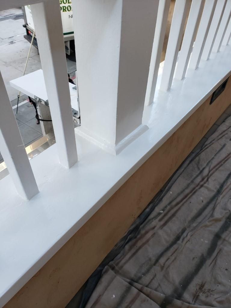 Dry rot repair in progress