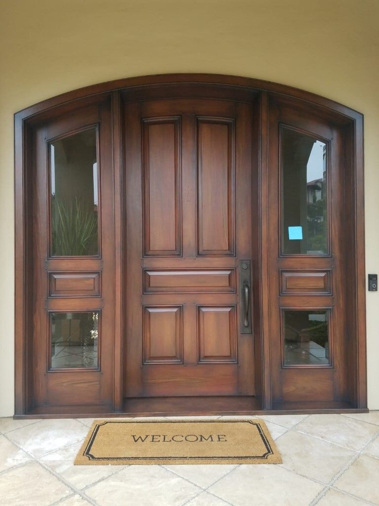 Stained door finished